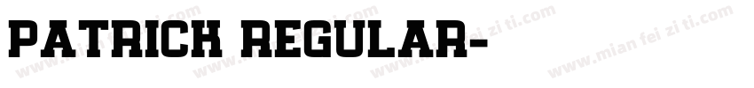 Patrick Regular字体转换